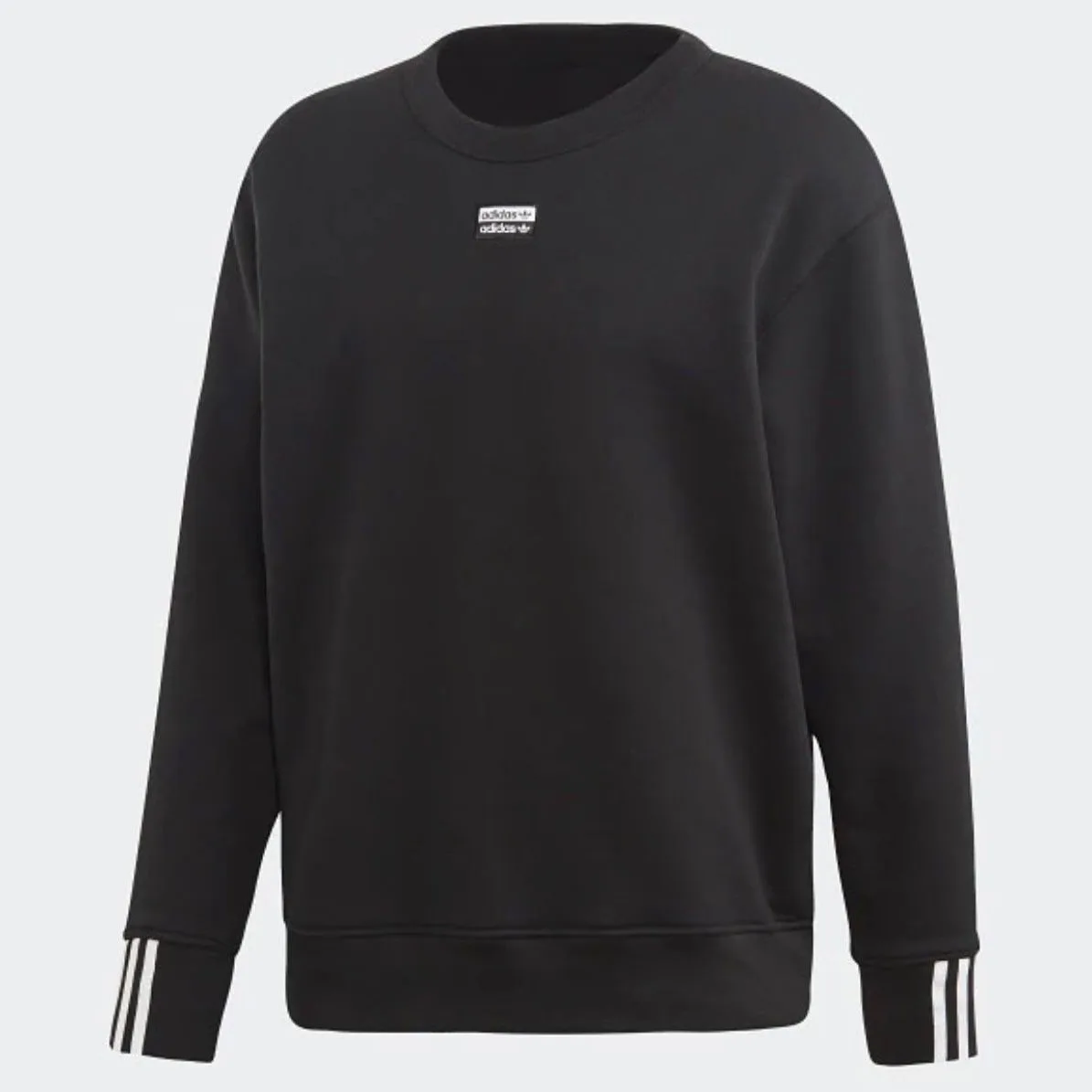 Buzo adidas negro 3 lineas