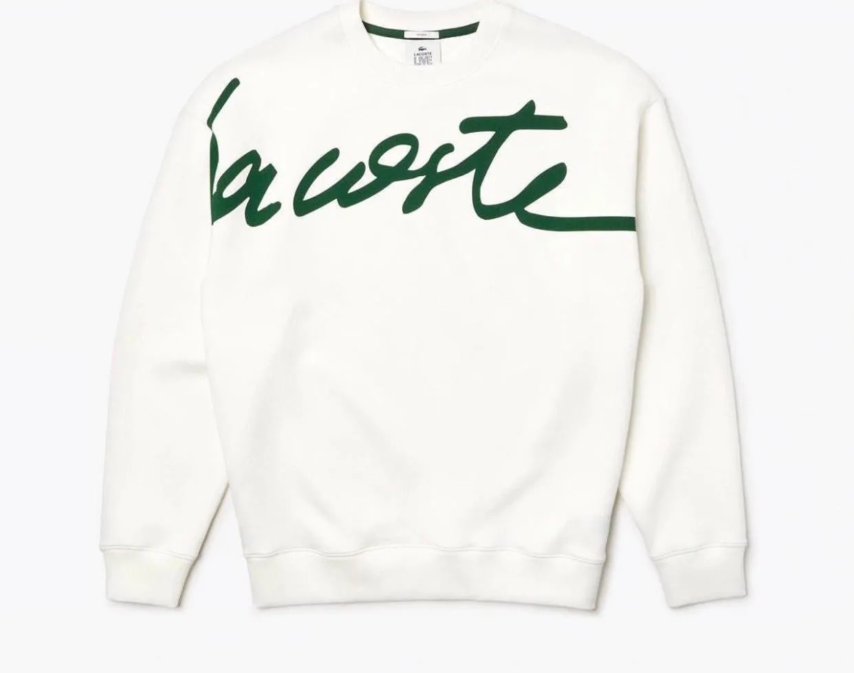 Buzo lacoste blanco cr