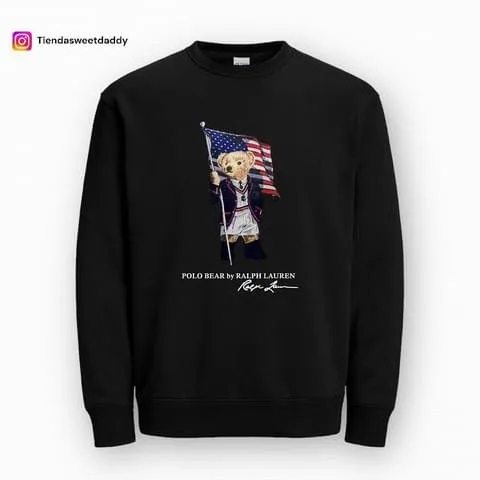 Buzo polo bear bdr usa black